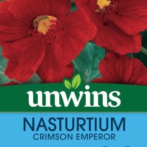 Unwins Nasturtium Crimson Emperor 30 Seeds