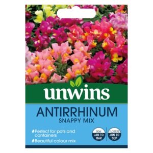 Unwins Flower Antirrhinum Snappy Mix - 75 Seeds