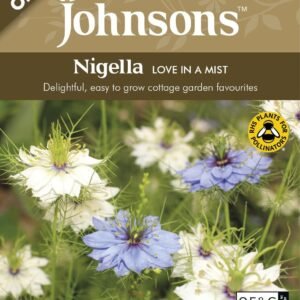 Johnson Seeds - Organic Flower - Organic Nigella Love In A Mist - 700 Seeds