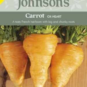 Johnson Seeds - Vegetable - Carrot Ox-Heart - 350 Seeds