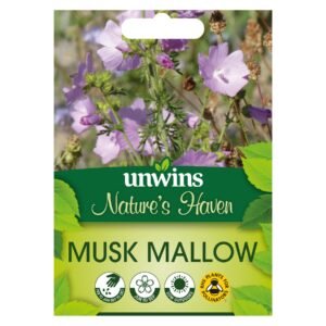 Unwins Flower Native British Isles Wildflower Musk Mallow - 200 Seeds