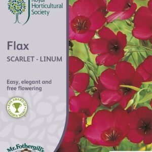 Mr Fothergills RHS Flax Scarlet Linum 500 Seeds