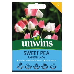 Unwins Flower Sweet Pea Painted Lady Seed