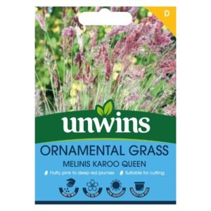 Unwins Flower Ornamental Grass Melinis Karoo Queen - 25 Seeds