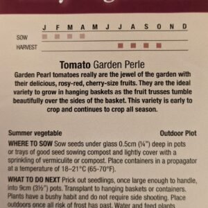 Kings Seeds Tomato Garden Perle 25 Seeds