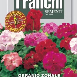 Franchi Seeds of Italy - Flower - FDBF_S 327-2 - Geranium - Zonal Grandi Flora Mix - Seeds