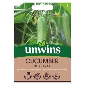 Unwins Vegetable Cucumber Delistar F1 Hybrid - 5 Seeds