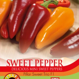 Thompson & Morgan Vegetable Sweet Pepper Pillar Sweet Trio F1 - 6 Seeds