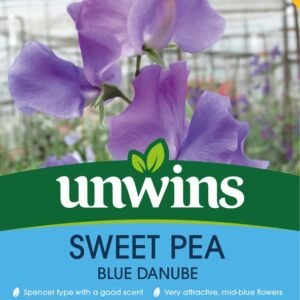 Unwins Flower Sweet Pea Blue Danube - 21 Seeds