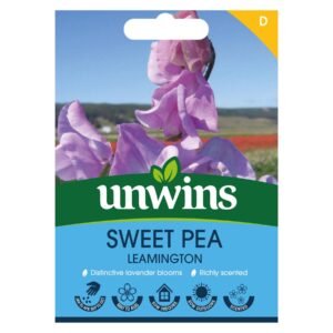 Unwins Flower Sweet Pea Leamington - 21 Seeds