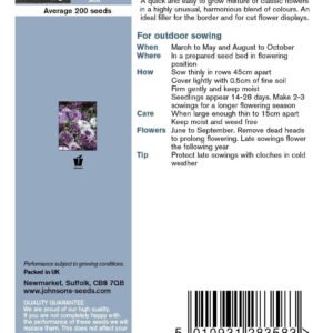 Johnsons Cornflower Classic Magic 200 Seeds