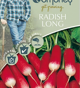 Mr Fothergills David Domoney Radish Long Nelson 500 Seeds