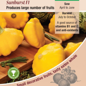 Kings Seeds Squash Patty Pan Sunburst F1 - 15 Seeds